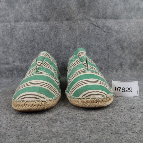 Splendid Shoes Womens 8.5 Sneaker Slip On Flats Loafer Espadrille Striped Fabric - Picture 3 of 12